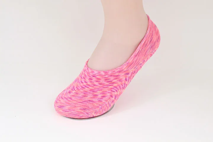 Yeamolly 3 пары Новые мягкие невидимый вкладыш короткие носки Для женщин Повседневное цвет Нескользящие хлопковые носки-следки носок тапочки
