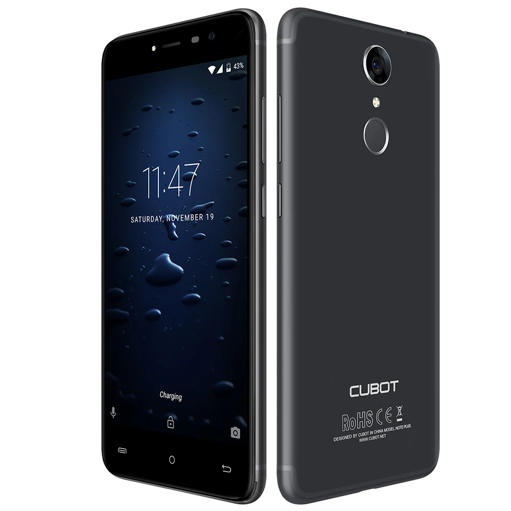 CUBOT Note Plus 4G смартфон 5," FHD 1920*1080 P 3GB RAM+32GB ROM MTK6737T MTK6737T 4 ядра 16+ 16 Мп камер Android 7,0 мобильный телефон