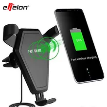 

Effelon Multi-Funtion Qi Wireless Charger Charging Pad Phone Holder Wireless Car Charger For Samsung Galaxy Note5 S6 S7 S8