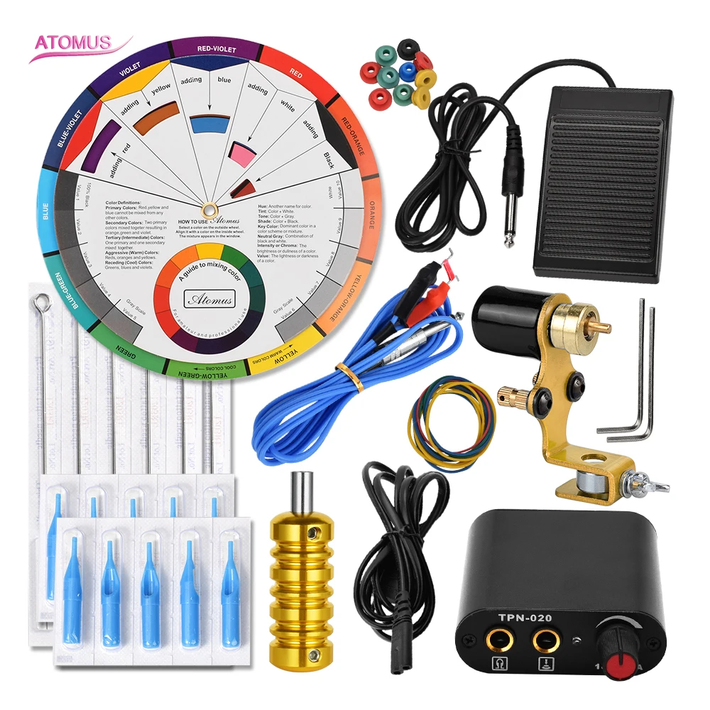 

Rotary Tattoo Machine Tattoo Kit Equipo Para Tatuar Quit Tatuajes Tatouage Rotative Tatuador Tatuagem Profissional Professional