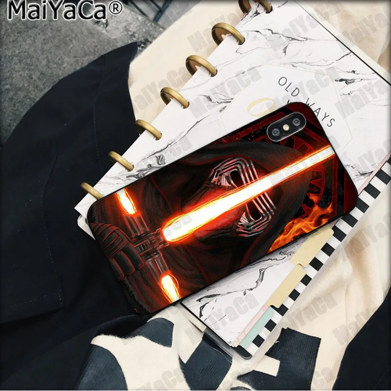 MaiYaCa световой меч Звездные войны черный чехол для телефона Apple iphone 11 pro 8 7 66S Plus X XS MAX 5s SE XR мобильные чехлы - Цвет: A5