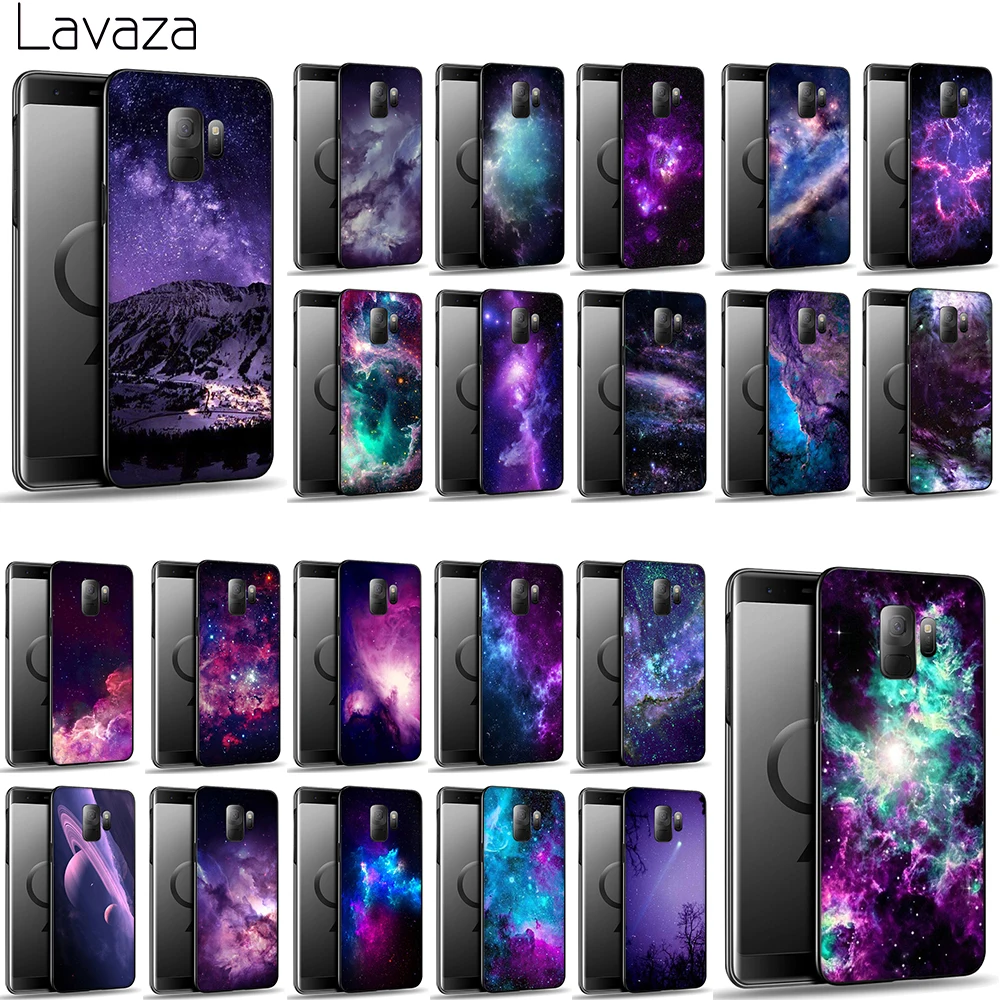 Lavaza interstellar Purple Space Star Soft TPU Case Cover for Samsung Galaxy S8 S9 S10 Plus S10e A6 A8 A9 J6 2018 Silicone Cases | Мобильные