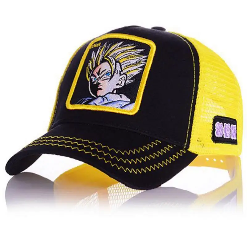 Бренд стилей Dragon Ball Snapback хлопок бейсбол кепки для мужчин женщин хип хоп папа сетчатая шапка бейсболка дропшиппинг - Цвет: 4