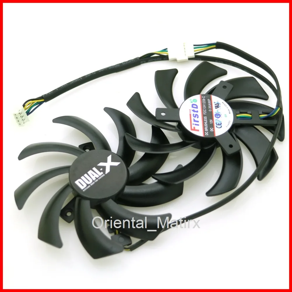 Free Shipping 2pcs lot FDC10H12S9 C 86mm VGA Fan For Sapphire HD6970 HD7870 2G HD7950 HD7970