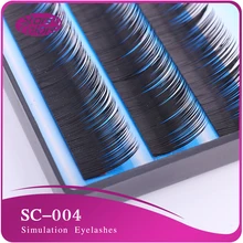 Single Lashes C curl Eyelash Handmade Synthetic Black False Eyelashes Extension Thickness 6 8 10 12mm