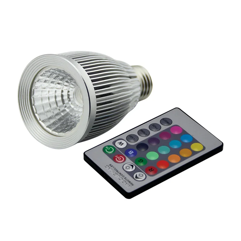 

Free shipping E27 RGB LED Bulb 15W led Bulb Lamp with Remote Control multiple colour led lighting AC85-265V