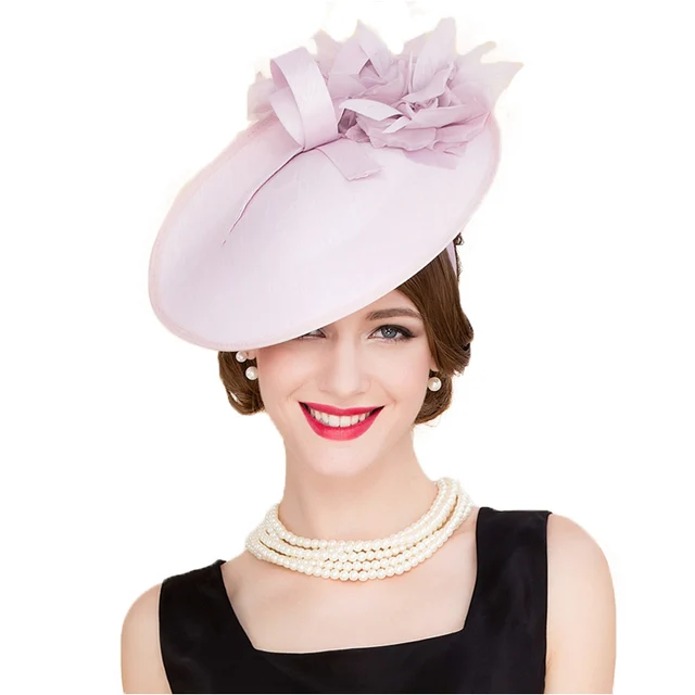 Buy FS England Style Pink Pillbox Hats Women Elegant