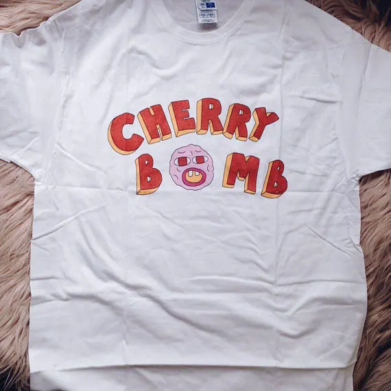 

Hillbilly Cherry Bomb T-shirt Tyler Creator T-shirt Earl Sweatshirt Golf Wang T-shirt Skate Shirt Frank Ocean Tshirt 90th Tee