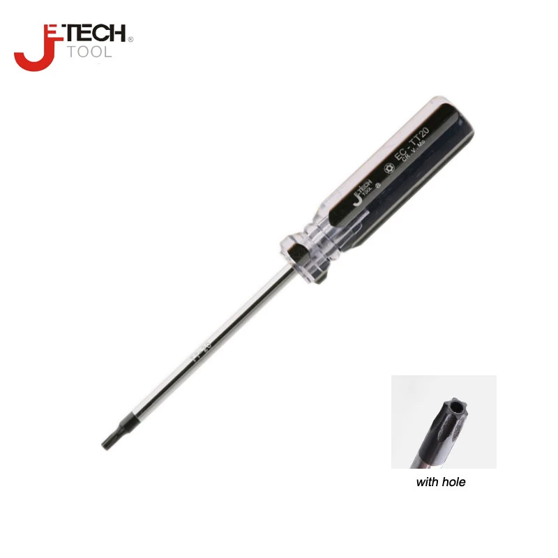 Jetech 1pcs security 6 PT torx screwdrivers T6 T7 T8 T9 T10 T15 T20 T25 T30  w hole tamper resistant tamperproof screw driver