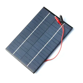 

4.2W 18V DIY solar panel Polysilicon solar energy generation Colloid Waterproof Accept customization Charging with tiger clip