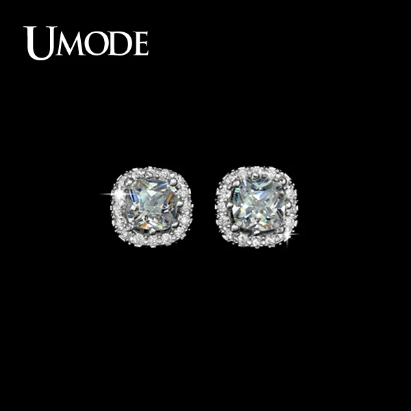 UMODE Brand Jewelry Fashion Luxury Earings Cubic Zirconia Stud Earrings For Women Wedding Party Summer Jewelry Stores AUE0071