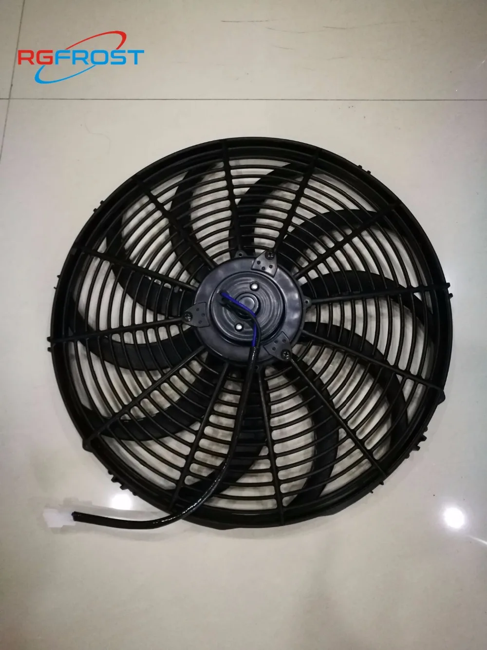 Авто AC вентилятор 12v изогнутые лопасти радиатора Вентилятор 16 ''для универсальной автомобильной системы охлаждения 120W