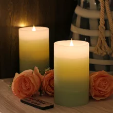 2 шт танцевальные свечи с дистанционным управлением с ароматизированным bougie velas светодиодный электронный свечной светильник для дома вечерние украшения для свадьбы и дня рождения