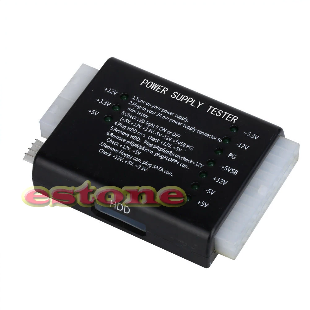 PC 20/24 دبوس ATX PSU SATA HD امدادات الطاقة فاحص SAUS الأزرق أدوات