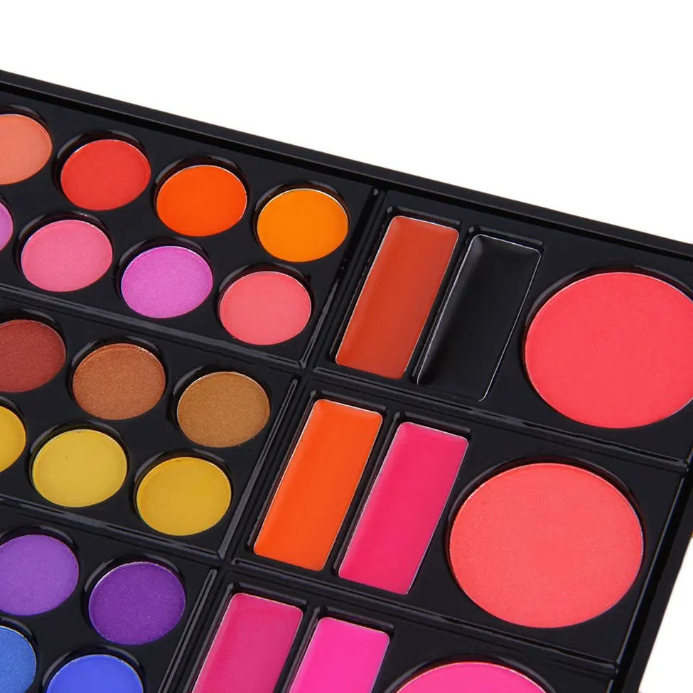 

2pcs Professional 78 Color Eye Shadow Cheek Blusher Lip Gloss Makeup Palette