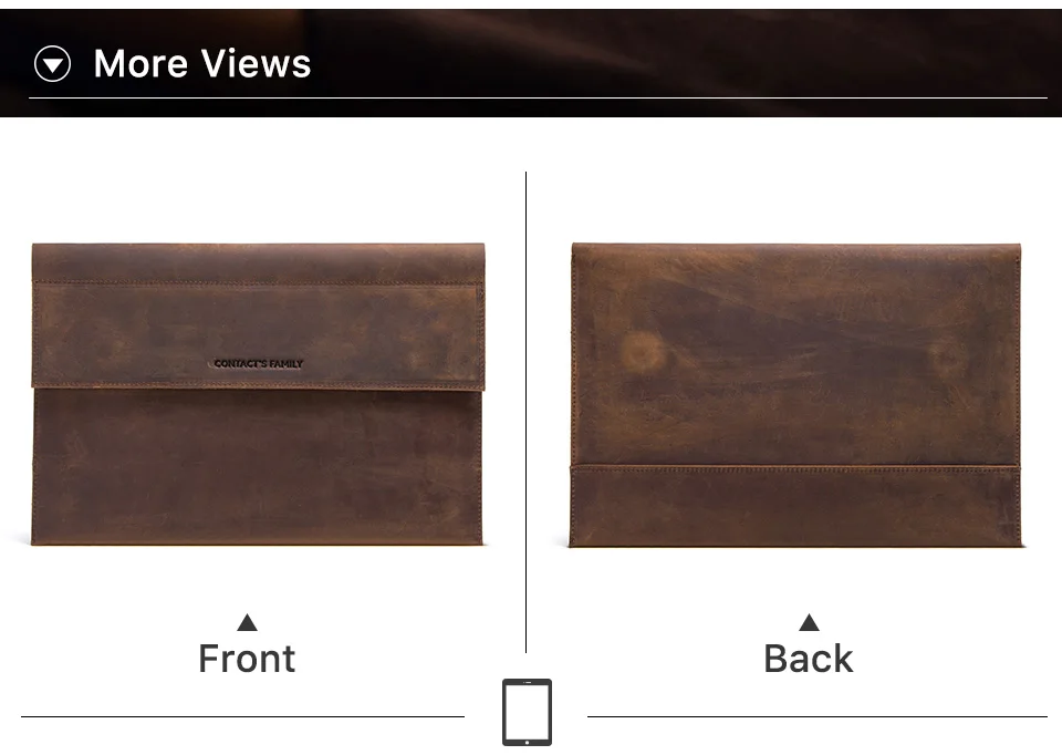 Чехол из натуральной кожи для ноутбука 12 дюймов, сумка для ноутбука MacBook 12 дюймов, чехол для ноутбука Crazy Horse, кожаный защитный чехол