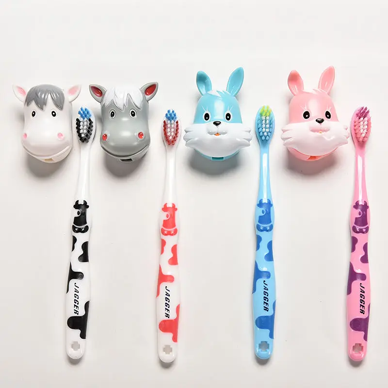 Baby silicone toothbrush kid Toothbrush For little Boy Girl Tooth Brush Toddler Teethbrush Lovely Cartoon Cows Rabbit toothbrush