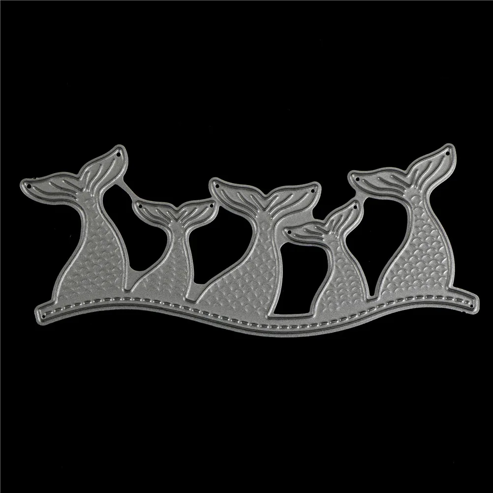 

1PCS Metal Embossing Stamps Die DIY Mermaid Fish Tail Cutting Dies Scrapbooking Dies For Card Making