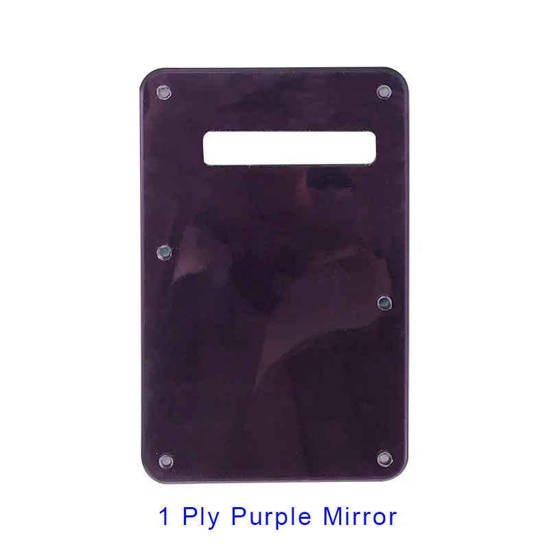 Pleroo пользовательские гитарные части-для левой руки тремоло крышка Страт задняя пластина гитары накладки царапины пластины - Цвет: 1Ply Purple Mirror