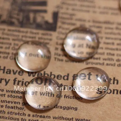 

Free Shipping - 18mm Clear Glass Domes Cabochon Cameo Cover Cabs for Circle Jewelry Diy Findings Settings Wholesale