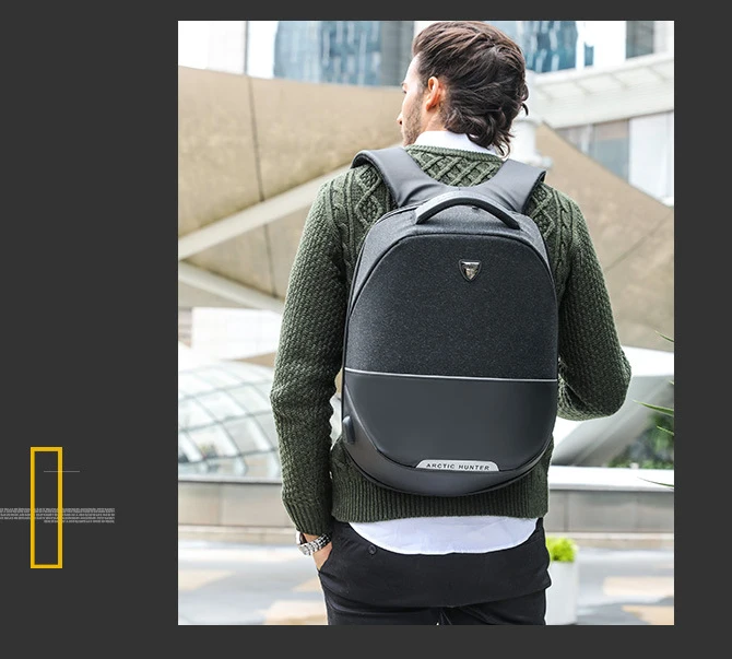 ARCTIC HUNTER, 15,6 дюймов, USB, водонепроницаемая, противоугонная, для ноутбука, мужская сумка, для спорта, путешествий, бизнеса, ноутбука, мужской рюкзак, школьный ранец