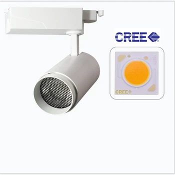 

200-240Vac 35W high power anti glare eye protection cree cob clothing shop cafe house led track light ,rail way spot lamp