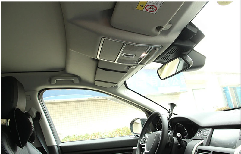 Chrome Car Accessories Roof Reading Light Decorative Frame Trim for Land Rover Discovery Sport Range Rover Evoque