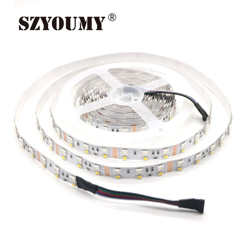 

SZYOUMY 20M/lot Led Strip Light RGBW Double Row DC12V 5050 RGB+2835 White/Warm White Flexible Lighting 120leds/m