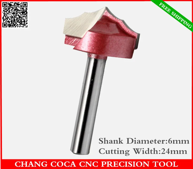 6mm'*24mm,Freeshipping CNC solid carbide End Mill,tungsten 3D