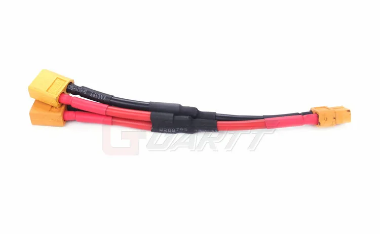 Freeshipping 20PCS LOT XT60 Wire Harness XT60 Series Battery Pack Connector Parallel Adapter Cable