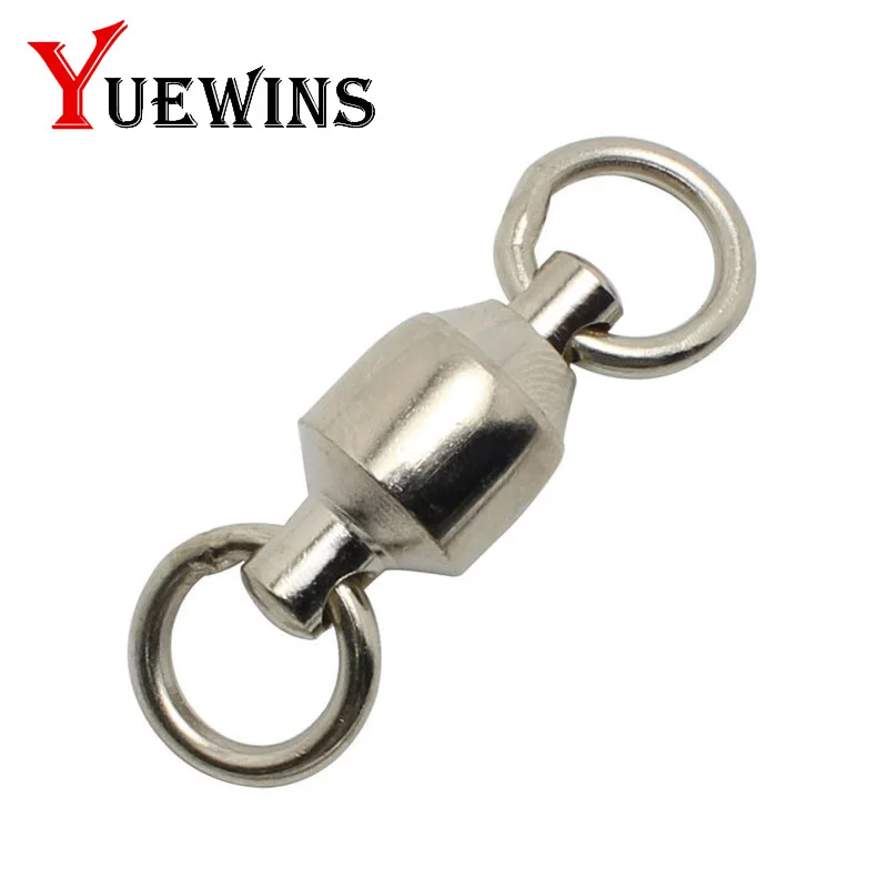 Yuewins 10 шт. сверхмощный шариковый подшипник рыболовный Вертлюг соединитель из