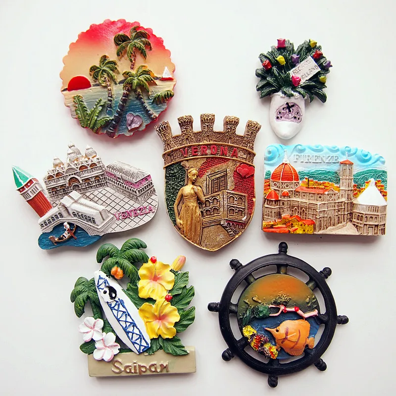 

Stereoscopic World Tourism Souvenirs Symbian Phuket Magnetic Resin Fridge 3D Magnet Burglary Travel Souvenir Home Decoration