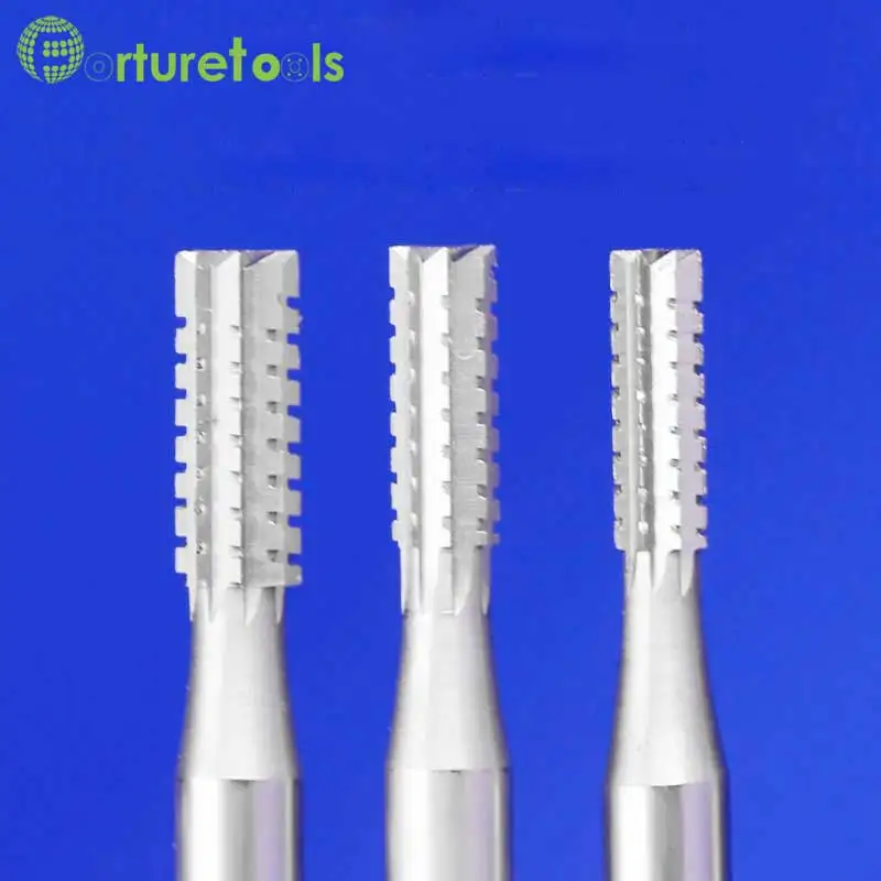 6pcs type F tungsten carving tools Router Bits dremel Rotary hand tools for jewelry head 0.6~2.3mm Shank dia 2.35mm TZ64