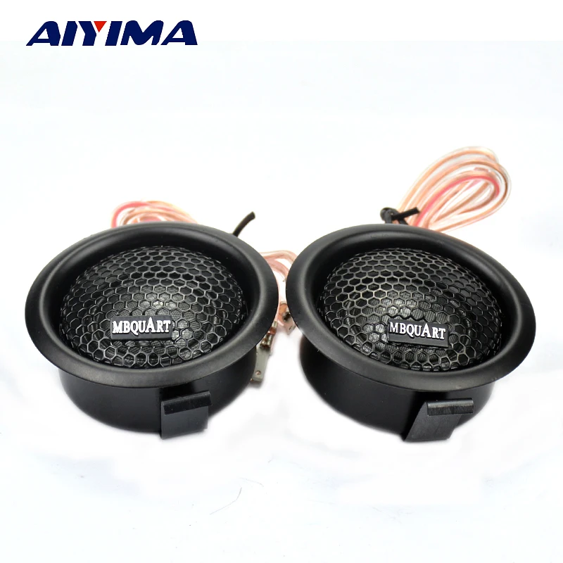 Aiyima 1set Car Hifi Tweeter Audio Portable Loudspeaker Supper Silk Dome Tweeters MT-01 Stereo Speaker