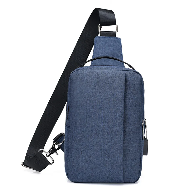 Goedkoop 2018 Nieuwe Collectie Canvas USB Opladen Waterdicht Borst Zakken Grote Capaciteit Messenger Borst Tassen Reizen Mobiele Telefoon Schoudertassen