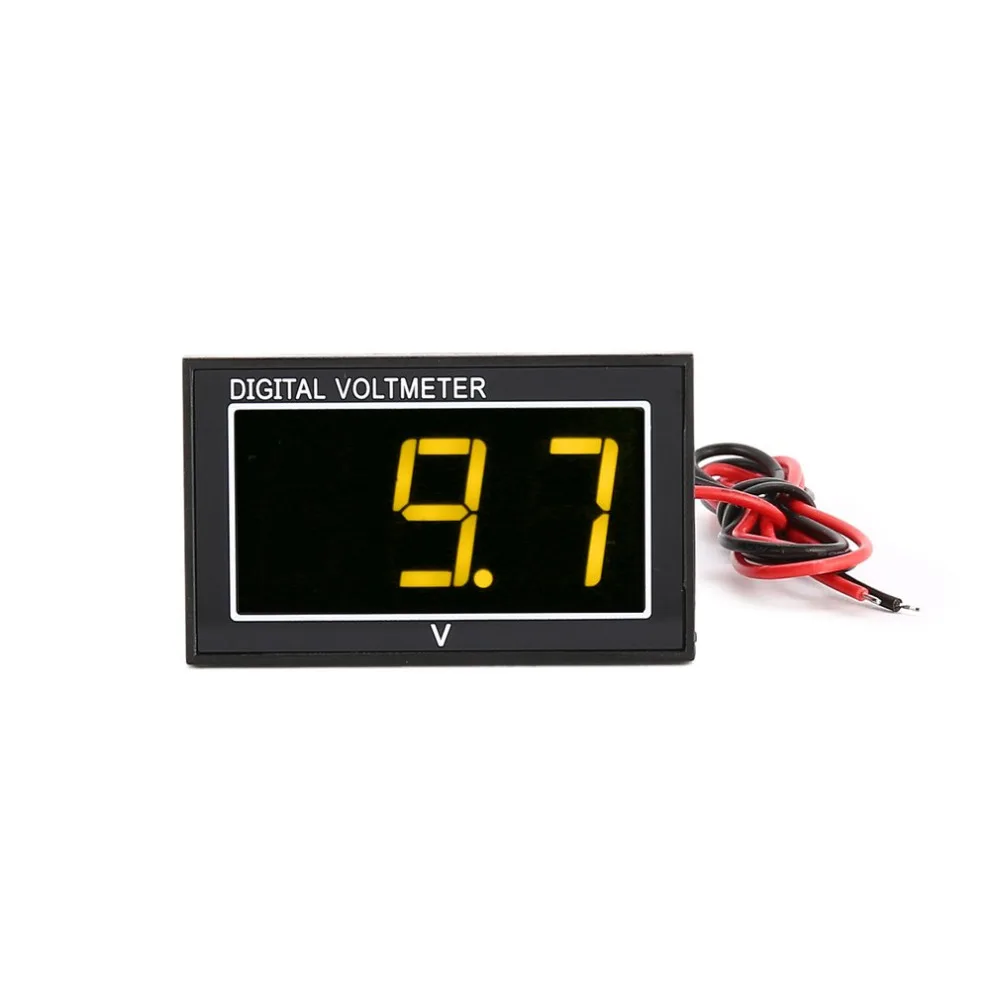 DC 2.5-30V 2-Wire LED Digital Display Panel Voltmeter Electric Voltage Meter Volt Tester for Car Motorcycle Battery Cart | Инструменты