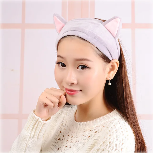 Buy Cute Korean Soft Velvet Ear Headband For Women