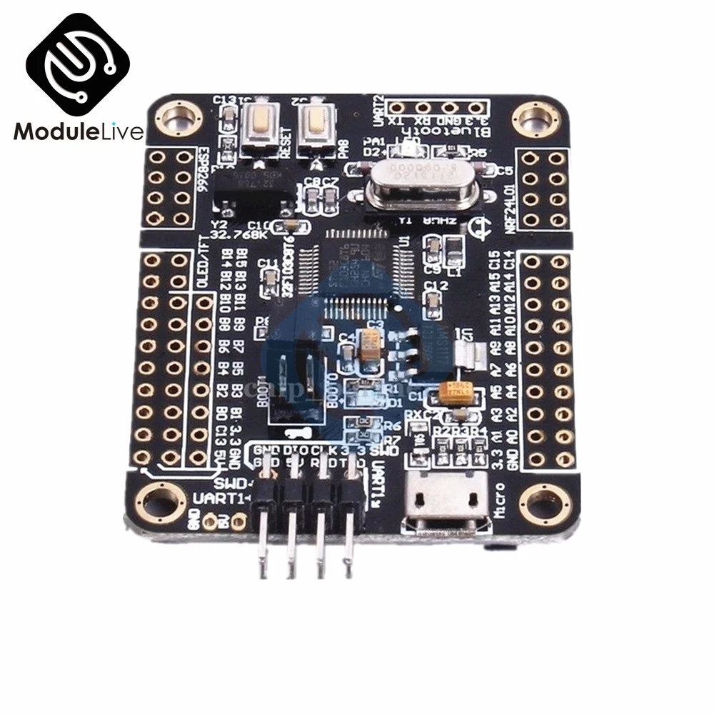 Мини STM32F103C8T6 Система ARM макетная плата STM32 51 модуль основной платы wifi ESP8266 NRF24L01 интерфейс с кабелем