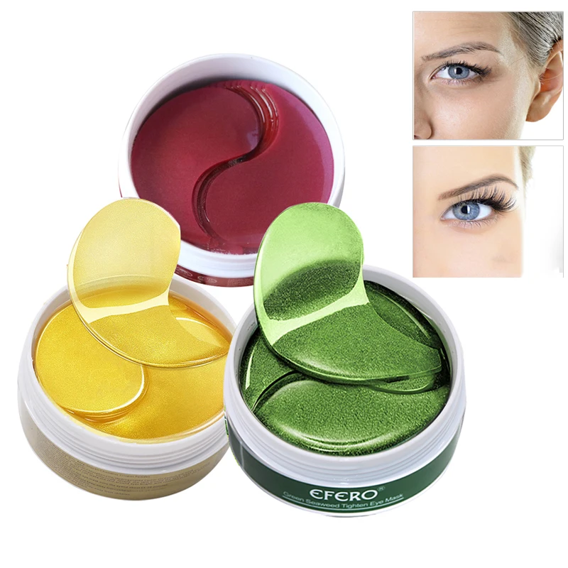 Collagen Eye Mask Patches Korea Anti Wrinkle Gel Gold Mask Eye Patches Under Anti-puffiness Face Care 60pc/Bottle