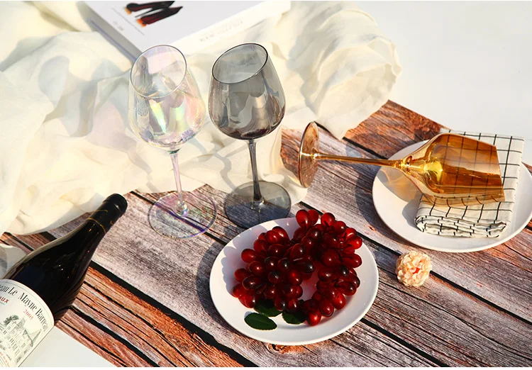 Многоцветный Наклонный рот бокал для вина, кружка Хрустальное стекло Кубок для шампанского очки свадебное вино стаканы, бокалы бар вечерние дома