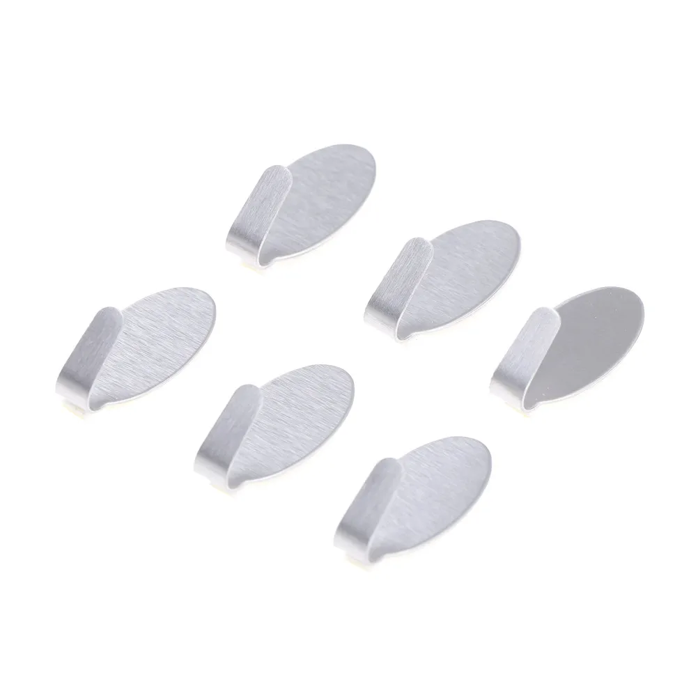 Крючки из нержавеющей стали на клейкой основе 6 шт. 3 2*1 5 см|clothes door hook|hanger hooks