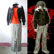 Togainu no Chi Akira Cosplay Costume Men Cos Jacket+Pants+T-shirt
