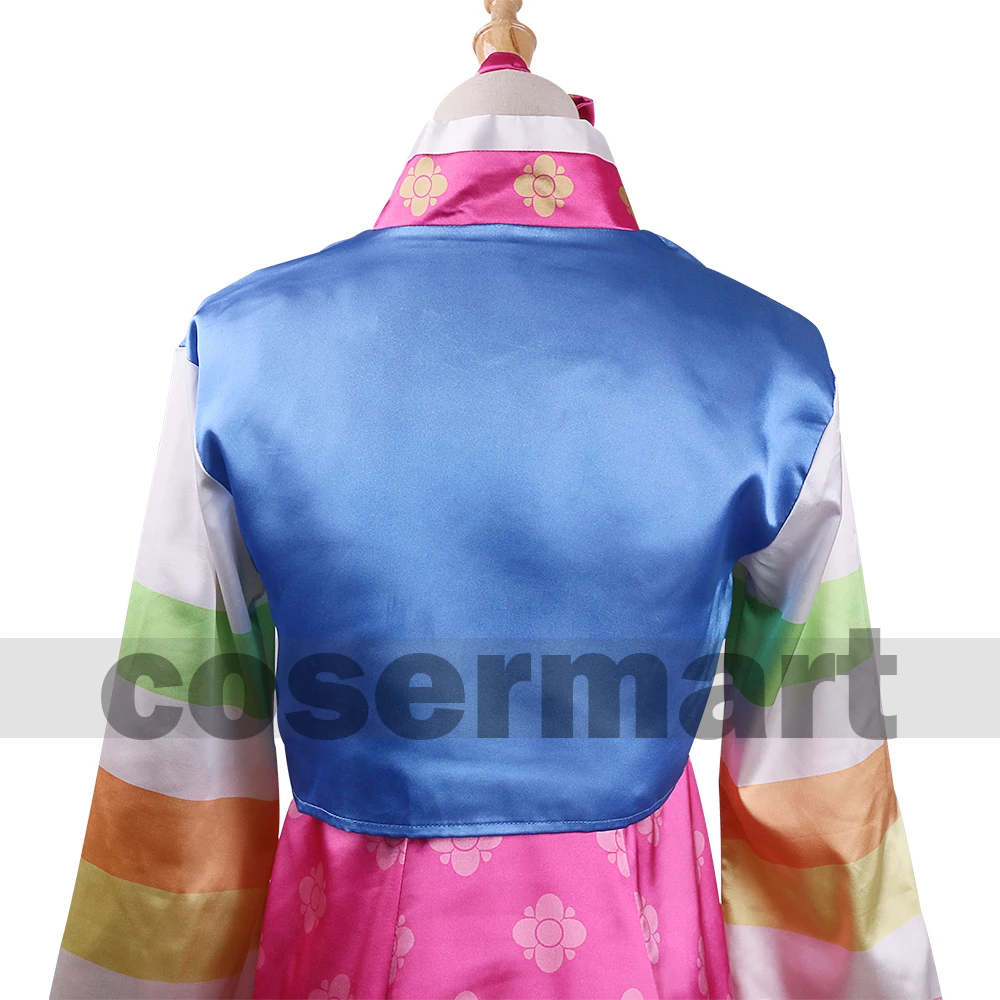 DVA Costume Hot Game OW Dress Adult Woman Silk Dva Dressed Cosplay Dva Hanbok Skin Halloween Party Prop (7)
