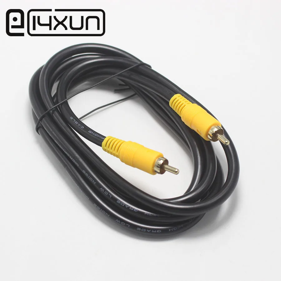 

1pcs RCA Male to Male Plug lotus Audio Cable Connector 1.8m AV Extension Cord AUX for Subwoofer Camera Coaxial Single Video