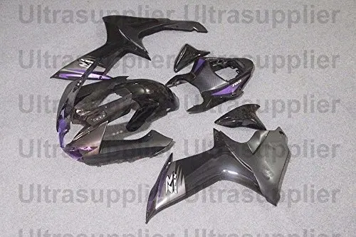 

Black w/ Purple ABS Plastic Complete Motorcycle Injection Fairing Kit Bodywork for 2011-2015 Suzuki GSXR 600 750 Molding set