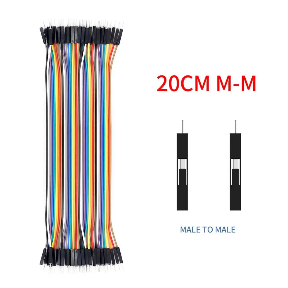 Dupont Line 10 см/20 см/30 см мужской/женский-мужской или женский-Женский Соединительный провод Dupont кабель для arduino DIY KIT - Цвет: M and M-20cm