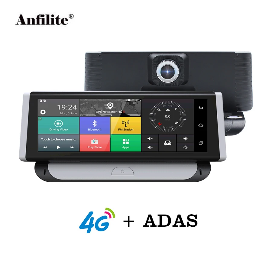 

Anfilite 7.84" DVR Car Camera 4G ADAS GPS Navigation 1080P Android 5.1 Video Recorder Dual Lens Bluetooth Camera 1G RAM 16G ROM