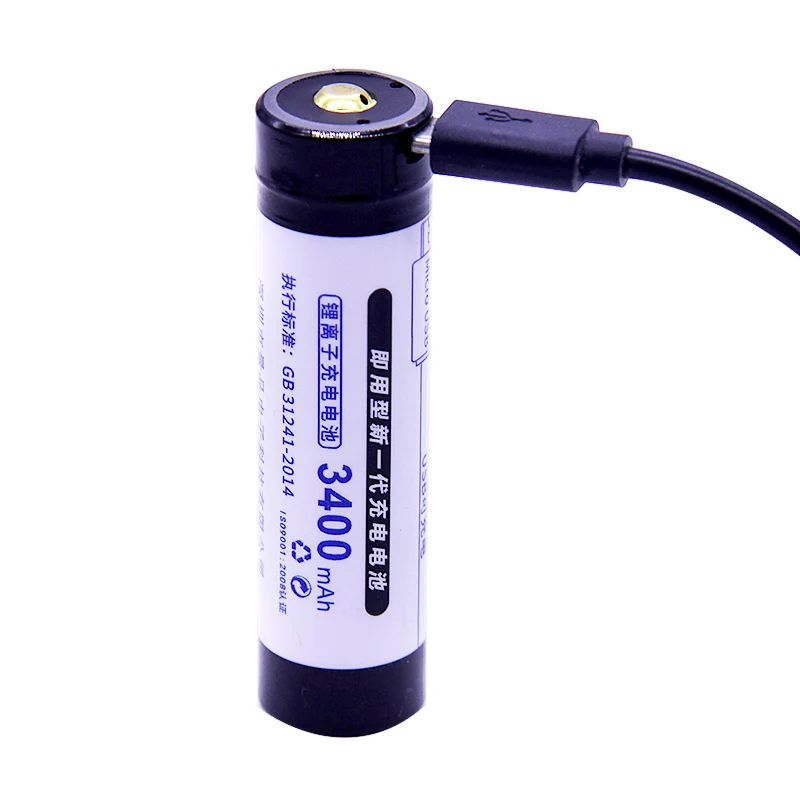 2 шт./лот doulepow DP-USB18650-3400mAh 3,7 в литий-ионная аккумуляторная батарея в фактической емкости USB DV-зарядка интеллектуальная ячейка - Цвет: USB18650 3400 x 2pcs