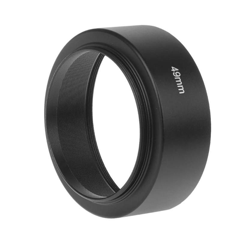 

Universal 49mm Long Focus Lens Hood Screw-In Mount For Canon DSLR SLR Camera