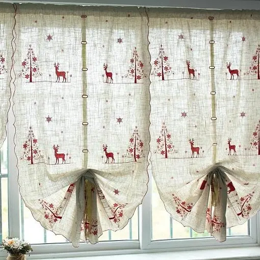 Curtains Ideas curtains decoration pictures : Aliexpress.com : Buy Christmas deer Curtains decoration/ornament ...